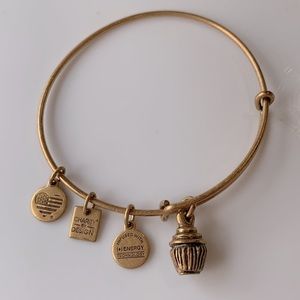 Alex and Ani Charity By Design Cupcake Charm Bracelet